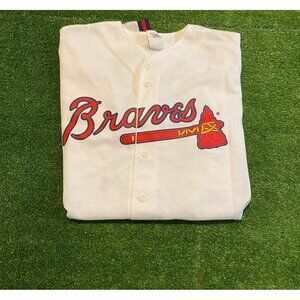 Vintage Atlanta Braves jersey mens 2XL white Majestic Javy Lopez 1990s home M